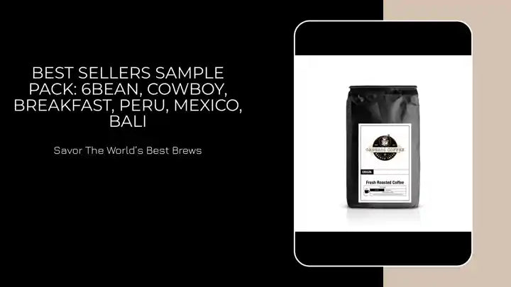 Best Sellers Sample Pack: 6Bean, Cowboy, Breakfast, Peru, Mexico, Bali by@Outfy